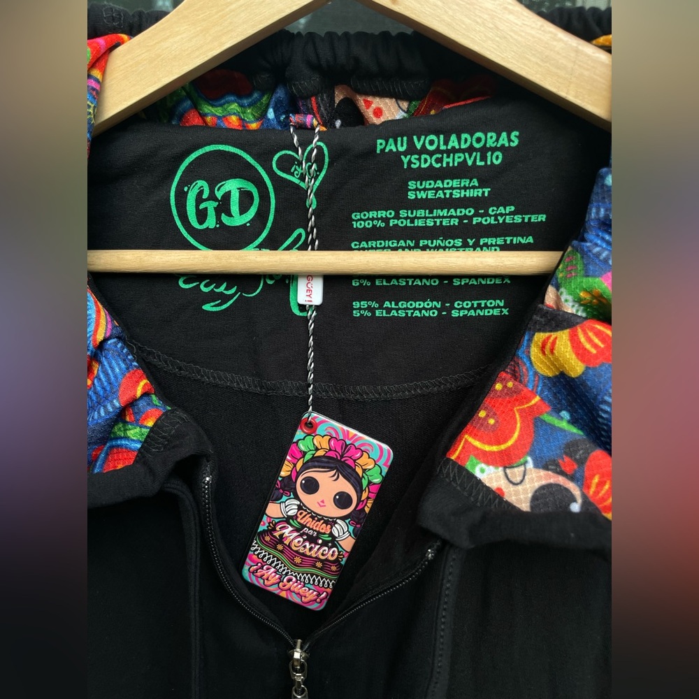 ¡Ay güey! Petra Hoodie “sudadera” zip up sweatshirt jacket - Picture 10 of 16